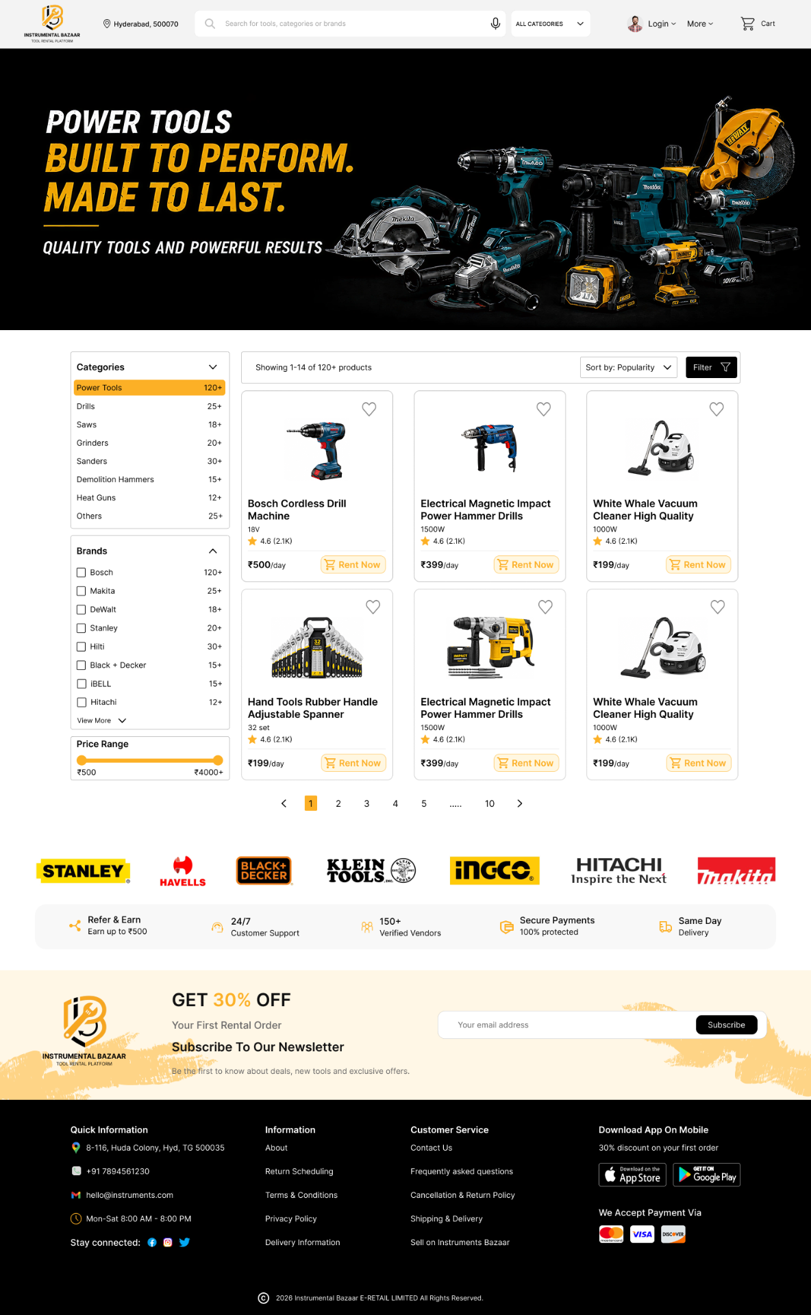 Instrumental Bazaar — Web — screen 2