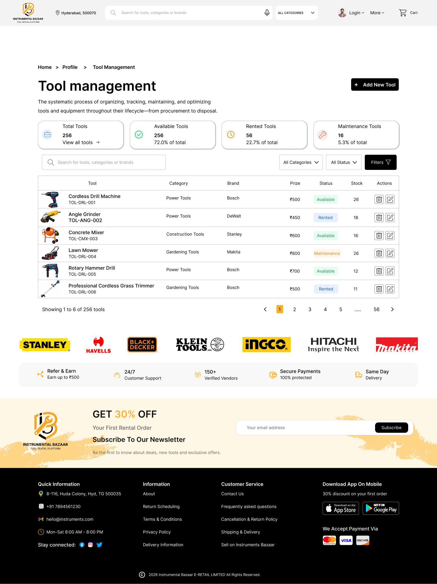 Instrumental Bazaar — Web — screen 9