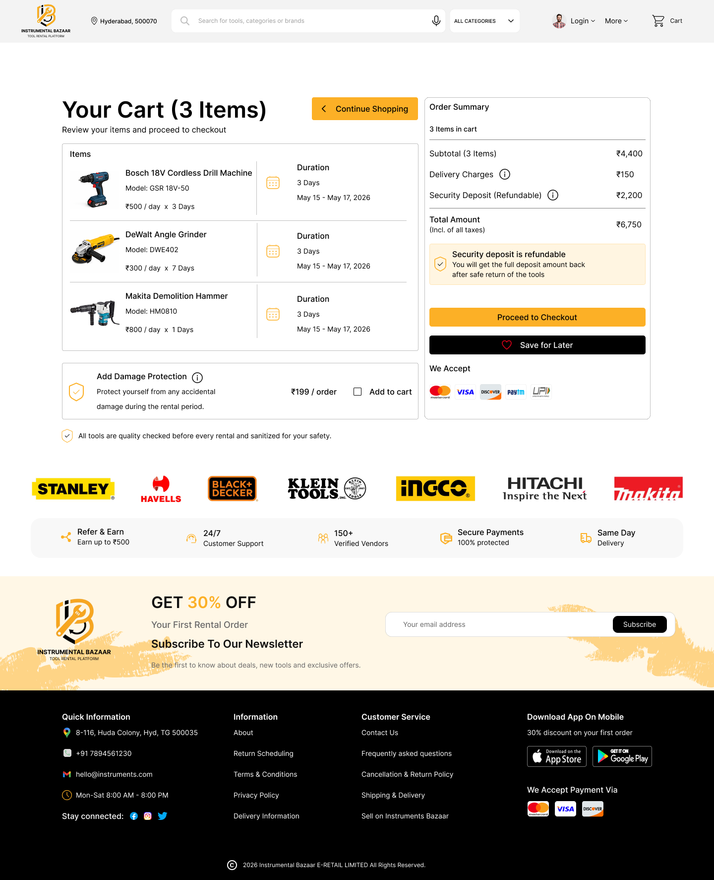 Instrumental Bazaar — Web — screen 4