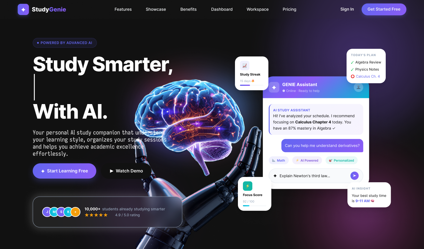 StudyGenie AI preview